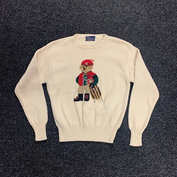 Ralph Lauren Polo Sled Bear Sweater Xl 